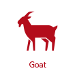 Goat red icon